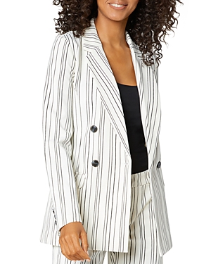 Liverpool Los Angeles Becca Striped Double Breasted Blazer