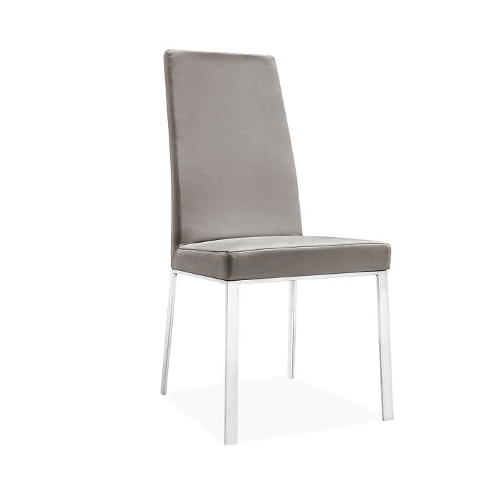 Calligaris Bess Dining Chair In Chrome/skuba Taupe