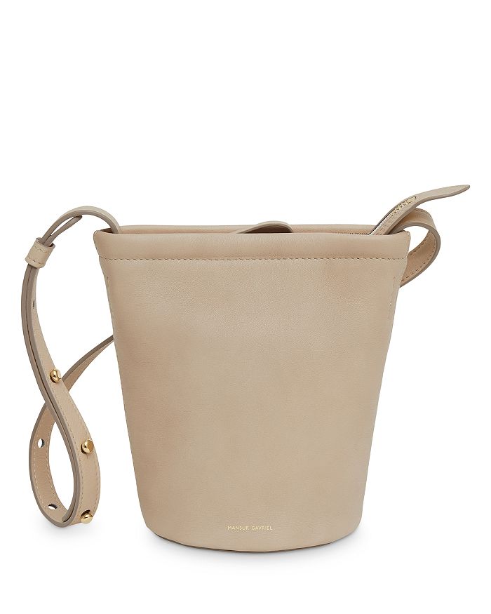 Mansur Gavriel Mini Zip Leather Bucket Bag | Bloomingdale's