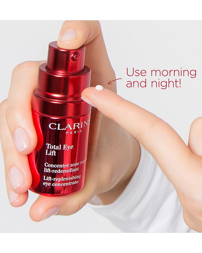 Shop Clarins Total Eye Lift Firming & Smoothing Anti-aging Eye Cream 0.5 Oz. In No Color