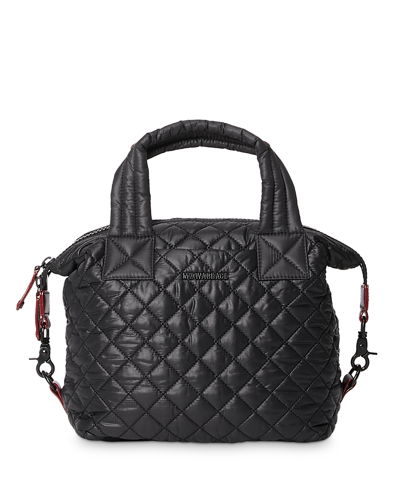 Mz Wallace Sutton Deluxe Small Quilted Nylon Tote Bag, Black