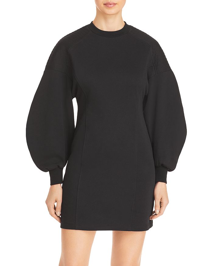 Balloon sleeve sweatshirt sale dress