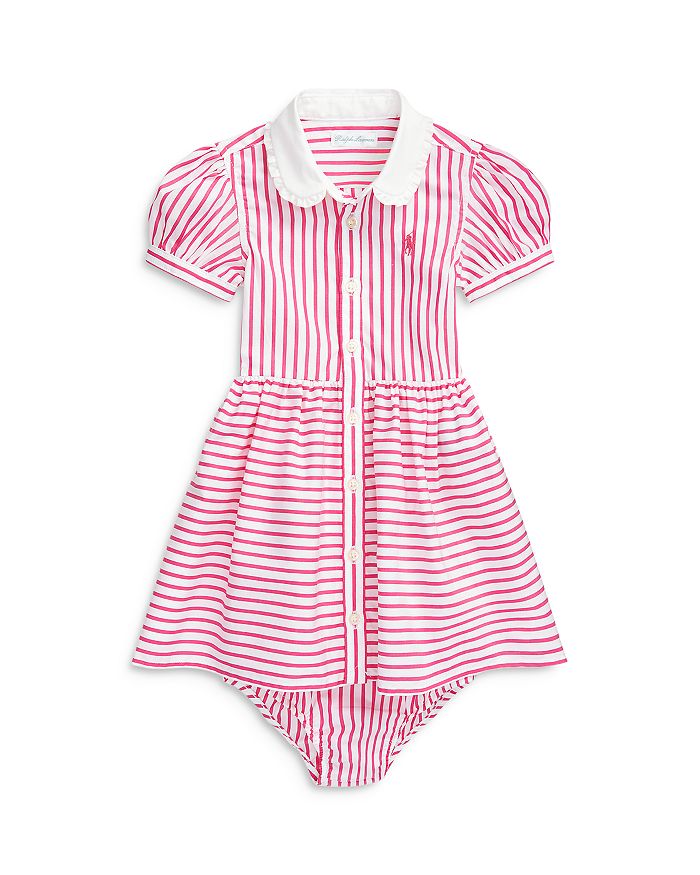 Ralph Lauren Polo Girls' Striped Shirt Dress & Bloomers - Baby ...