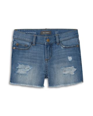 DL1961 - Girls' Lucy Distressed Denim Shorts - Big Kid
