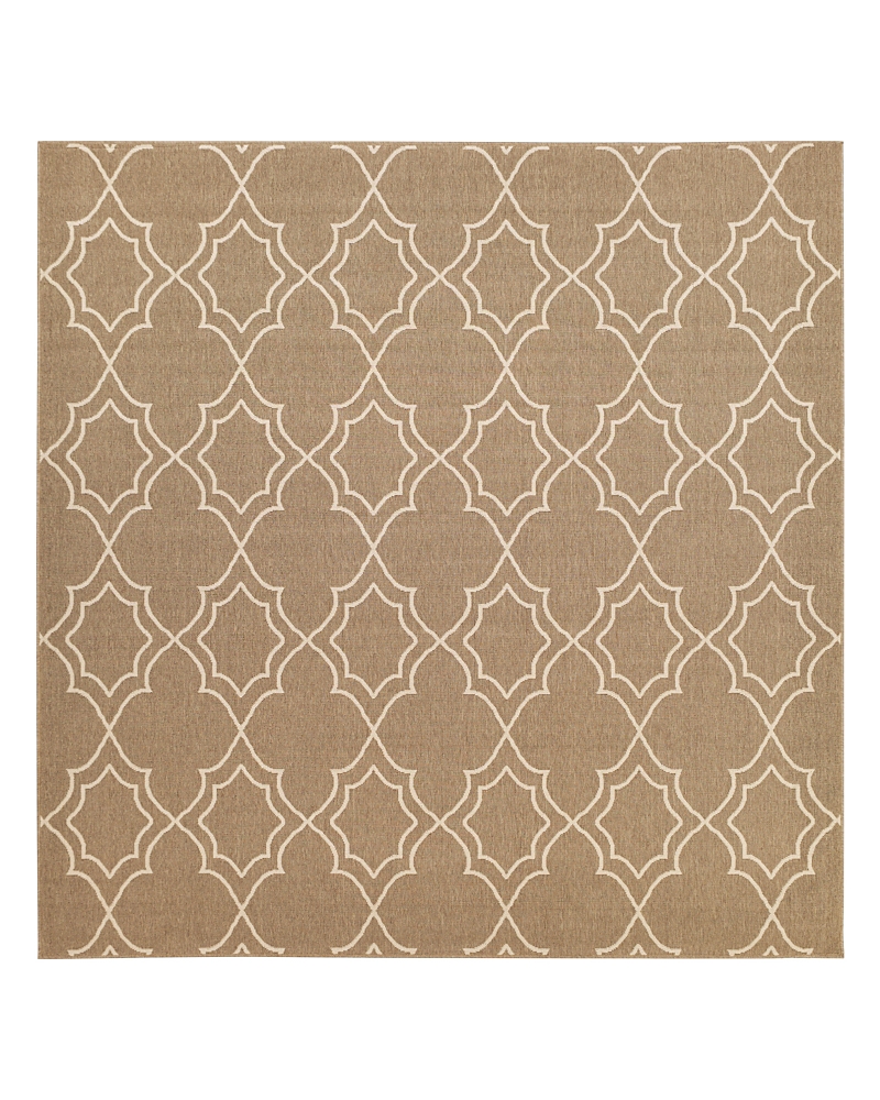 Surya Alfresco Alf A Square Area Rug, 7'3 X 7'3 In Brown