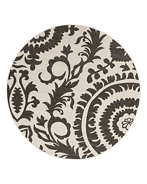 Surya Livabliss Alfresco Alf D Round Area Rug, 5'3 X 5'3 In Black