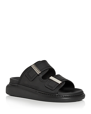 Shop Alexander Mcqueen Women's Hybrid Slide Sandals In Black