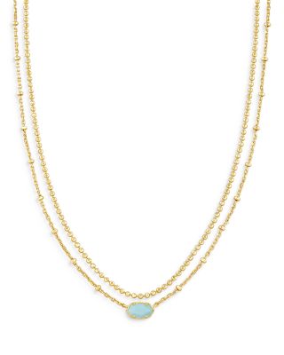 Emilie Mother of Pearl Layered Necklace, 15.5-18.5"