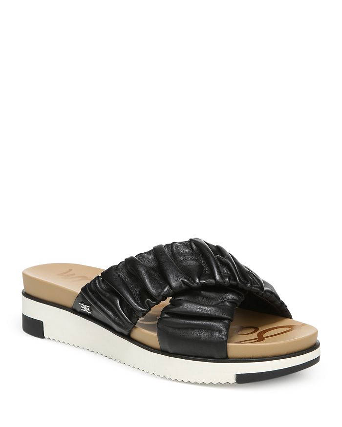 Burberry libbie patent deals leather slides