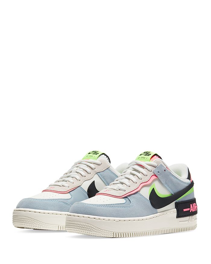 Nike Women s Air Force 1 Shadow Suede Accent Layered Low Top
