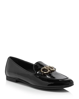 trifoglio patent leather loafers