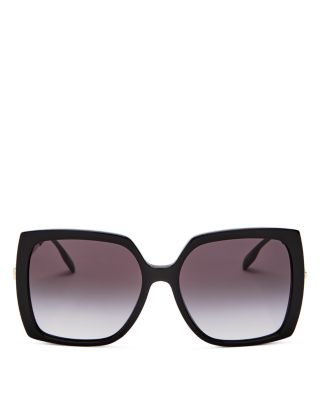 burberry 57mm square sunglasses