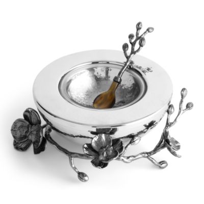 Black Orchid Caviar Dish and Spoon