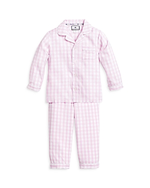 Petite Plume Unisex Classic Pajama Set - Baby, Little Kid, Big Kid In Pink Gingham