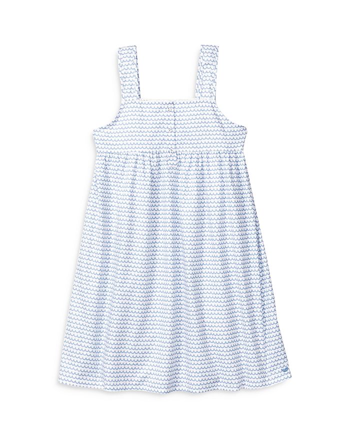 Shop Petite Plume Girls' La Mer Charlotte Nightgown - Baby, Little Kid, Big Kid In White/blue