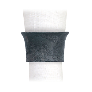 L'objet Terra Flare Napkin Rings, Set Of 4 In Grey
