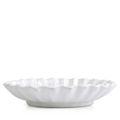 VIETRI - Incanto Stone White Pleated Pasta Bowl