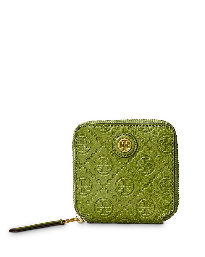 Tory Burch T Monogram Leather Bifold Wallet In Shiso