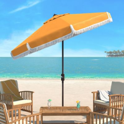 Fabia Fringe 9 Ft Crank Umbrella