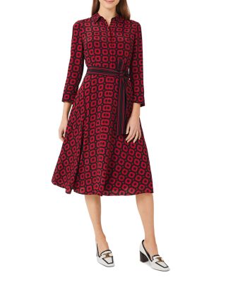 geo pocket shirtdress