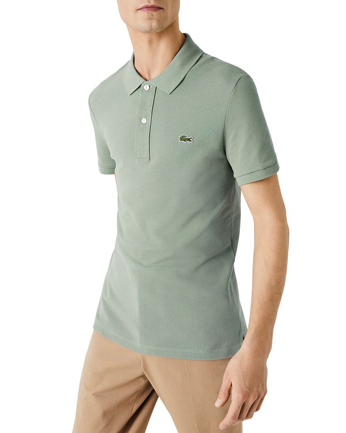Lacoste Petit Pique Slim Fit Polo Shirt In Thyme