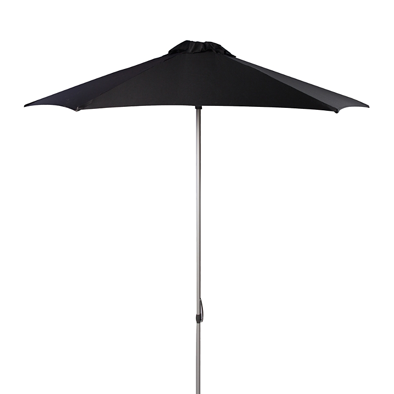 Safavieh Hurst 9 Ft Push Up Umbrella In Black