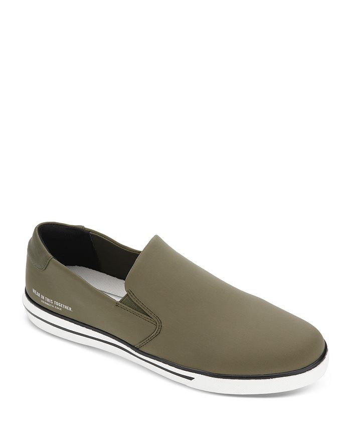 Kenneth Cole Men's Liam Slip On Sneakers In Olive