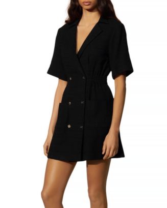 Sandro Alize Double Breasted Tweed Dress | Bloomingdale's