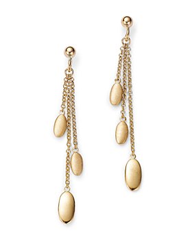 Bloomingdale's - Pebble Dangle Drop Earrings in 14K Yellow Gold - 100% Exclusive