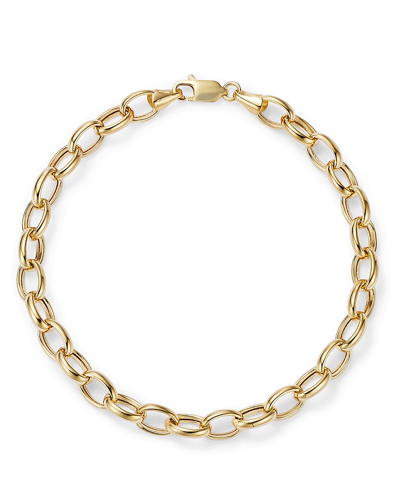 Bloomingdale's Medium Link Chain Bracelet In 14k Yellow Gold - Exclusive In Gold