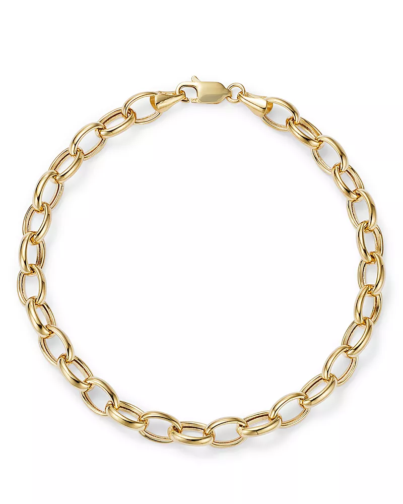Bloomingdale's Fine Collection Medium Link Chain Bracelet in 14K Yellow Gold