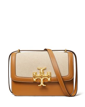 Tory Burch Eleanor Small Canvas & Leather Convertible Shoulder Bag |  Bloomingdale's