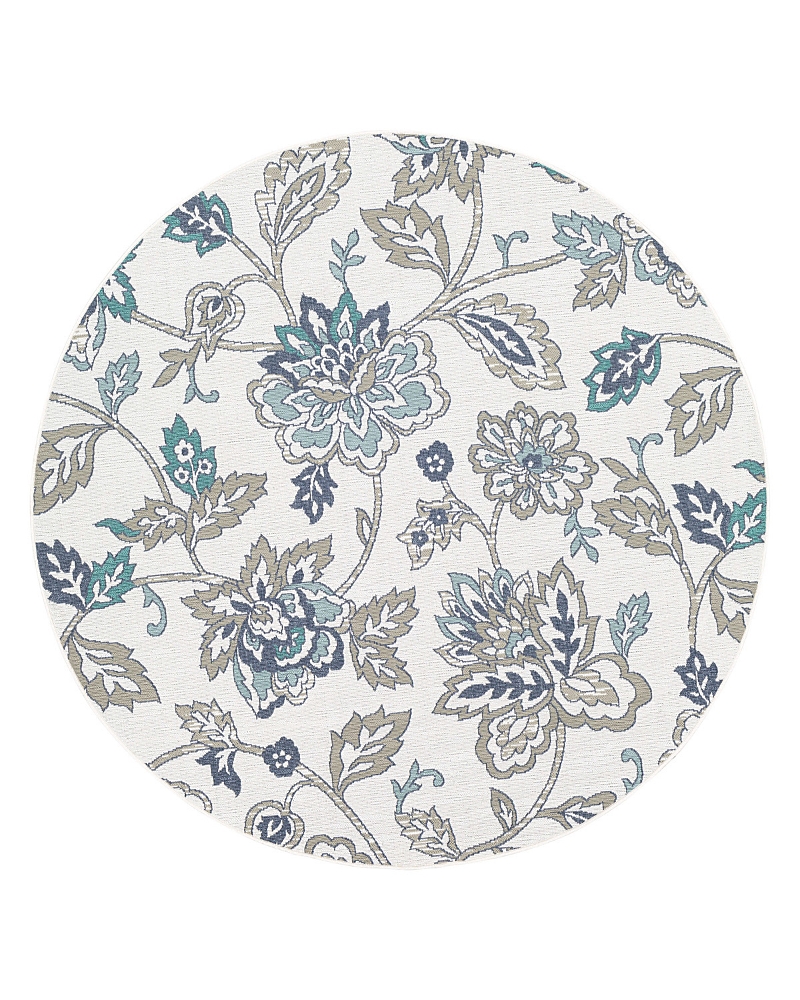 Surya Alfresco Alf-l Round Area Rug, 8'10 X 8'10 In Aqua