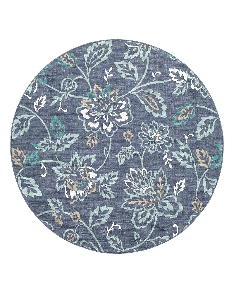 Shop Surya Alfresco Alf-l Round Area Rug, 8'10 X 8'10 In Charcoal