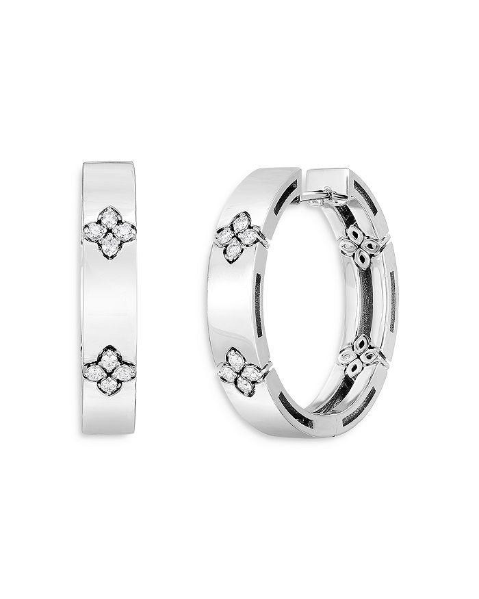 Roberto Coin 18k Love In Verona Diamond Hoop Earrings Bloomingdale S