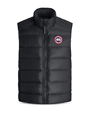 Shop Canada Goose Crofton Channel Quilted Down Vest In Black