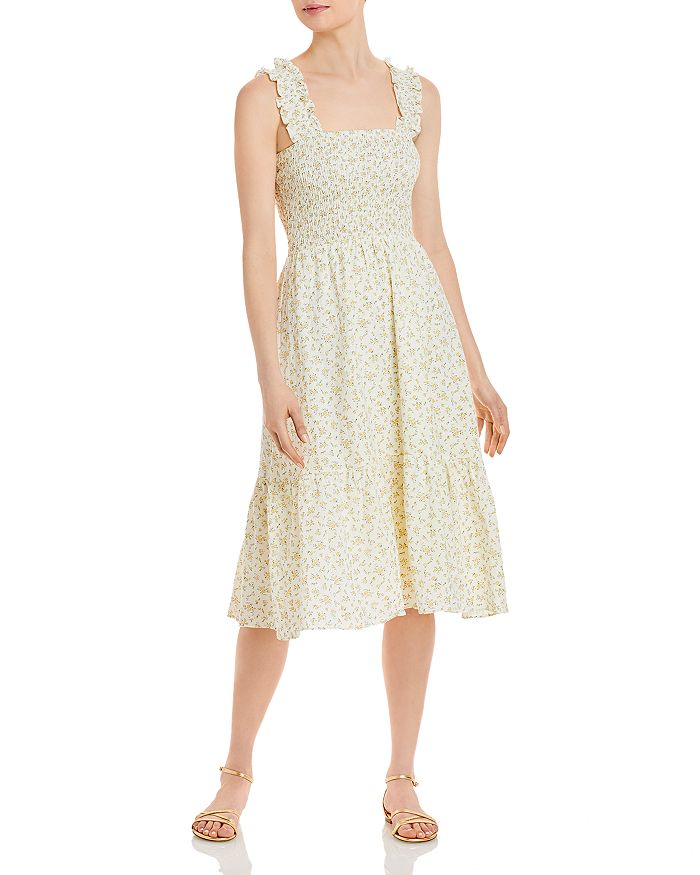 lucy paris smocked floral dress
