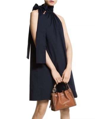 michael kors tie neck dress