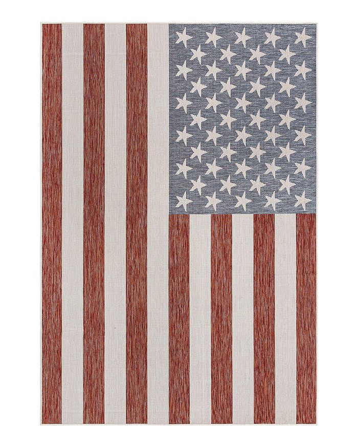 Jill Zarin Jill Zarin Outdoor Old Glory Area Rug, 6' x 9' Bloomingdale's