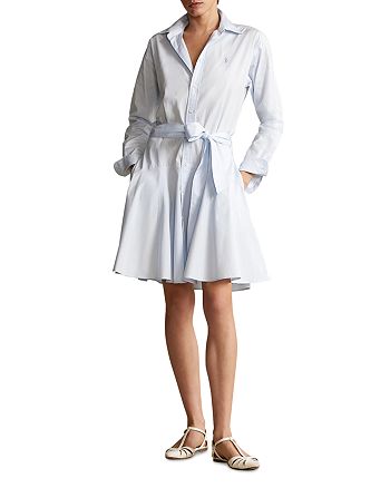 Ralph Lauren A-Line Cotton Broadcloth Shirtdress | Bloomingdale's