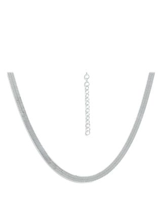 Herringbone Chain Necklace, 16" - Exclusive