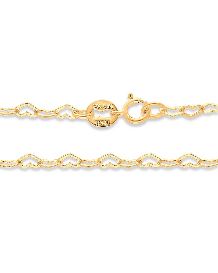 Shop Aqua Heart Link Chain Bracelet - 100% Exclusive In Gold