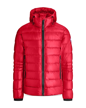 Canada Goose Crofton Down Hooded Parka In Red