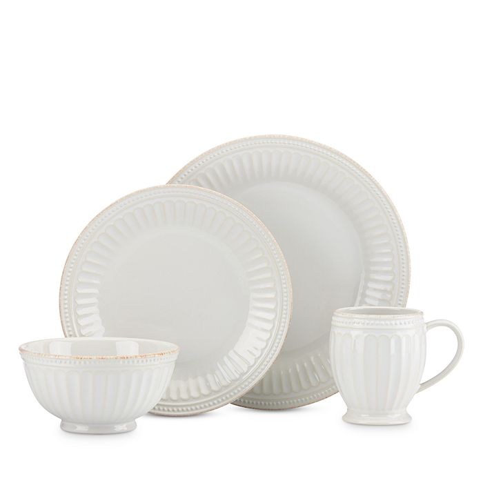 Lenox - French Perle Groove 4 Piece Place Setting