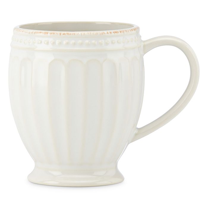 Lenox French Perle Groove Mug In White