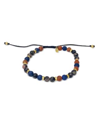 Jan Leslie Mixed Gemstone & Sterling Silver Pull Cord Bracelet