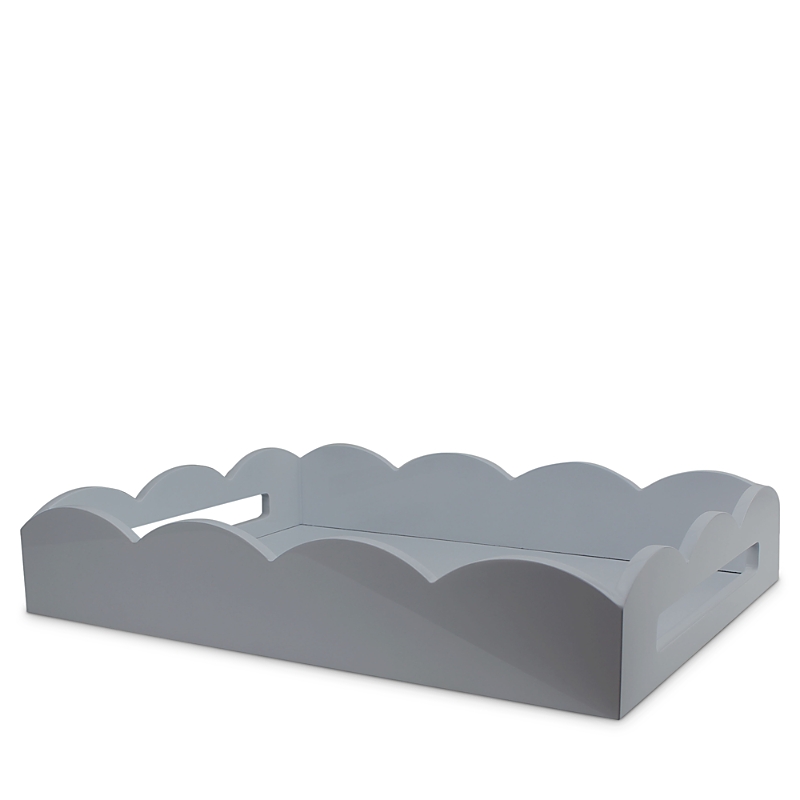 Addison Ross Scalloped Ottoman Tray, 17 X 13 In Chiffon