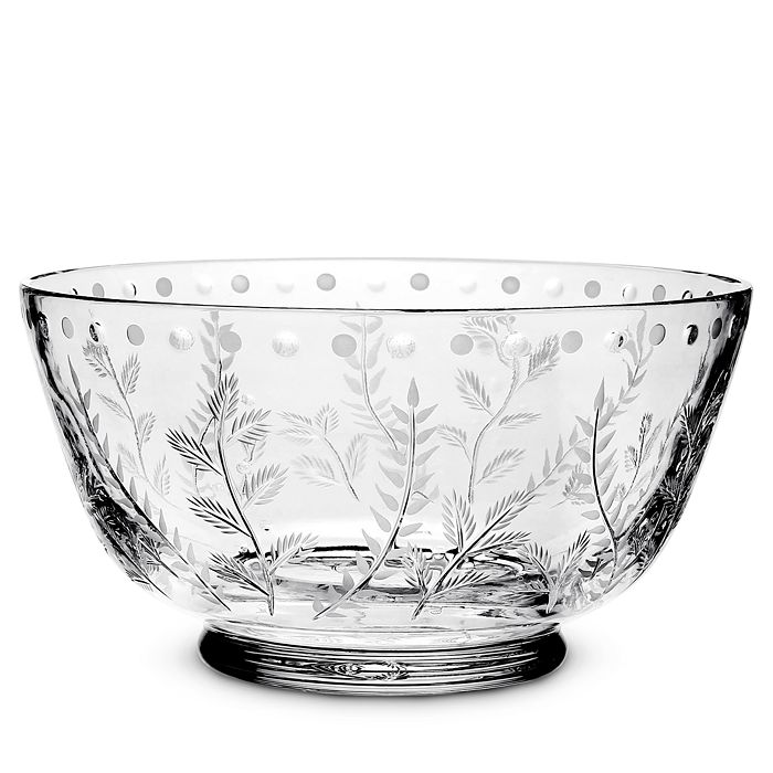 William Yeoward Crystal Fern Centerpiece Bowl, 12"