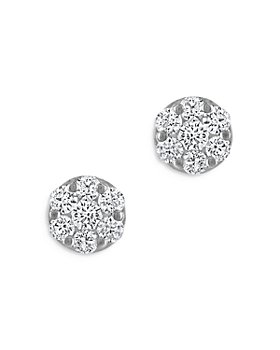 Bloomingdale's - Diamond Cluster Stud Earrings in 14K White Gold - 100% Exclusive