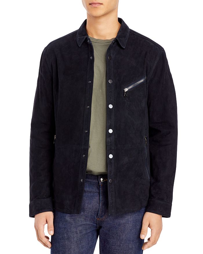 John Varvatos Collection Suede Shirt Jacket | Bloomingdale's